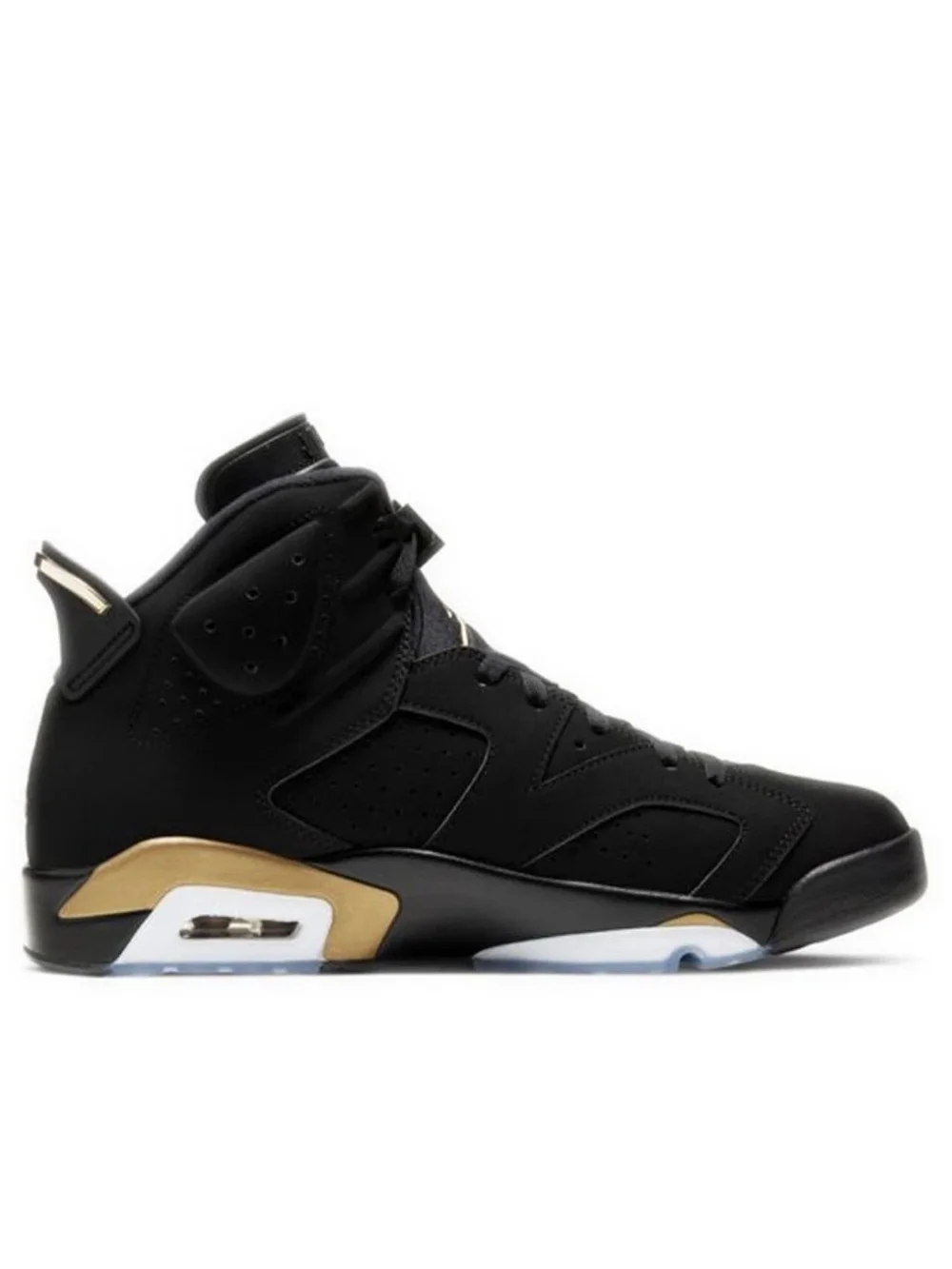 Jordan Air Jordan 6 Men's Lace Up Basketball Sneakers Black/Gold New Authentic